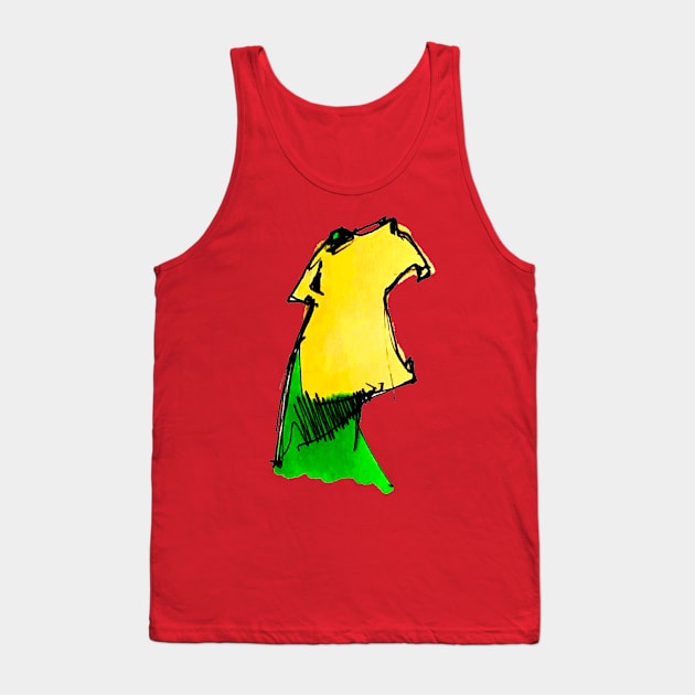 Yellow green yum dog Tank Top by Mzerart